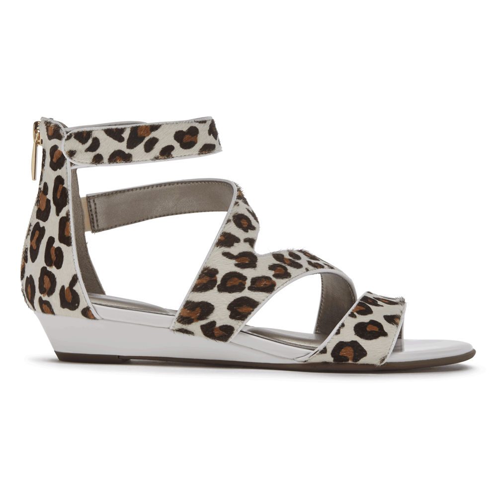 Sandálias Rockport Mulher Leopardo - Total Motion Zandra Strappy - 87236FOIN